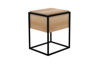 Monolit bedside table black angle preview