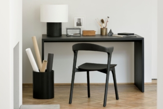 Alternative view of Ethnicraft Bok dining chair - black