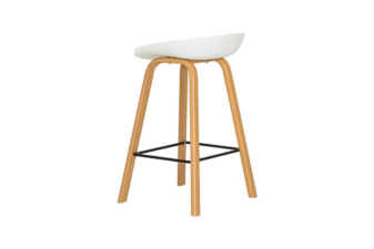 Alternative view of Max Bar Stool White/Oak