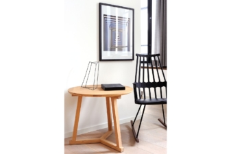 Alternative view of Ethnicraft Oak Tripod Side Table 70cm - Natural