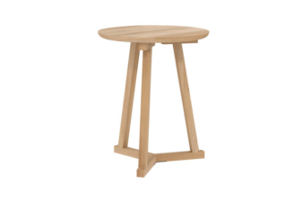 Oak Tripod side table angle preview