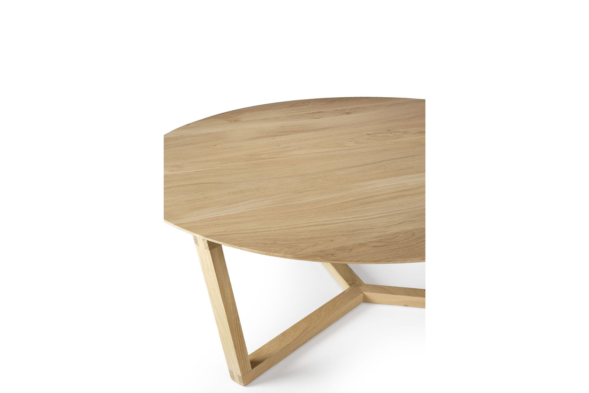 Ethnicraft Oak Tripod Coffee Table - Natural - Image 4