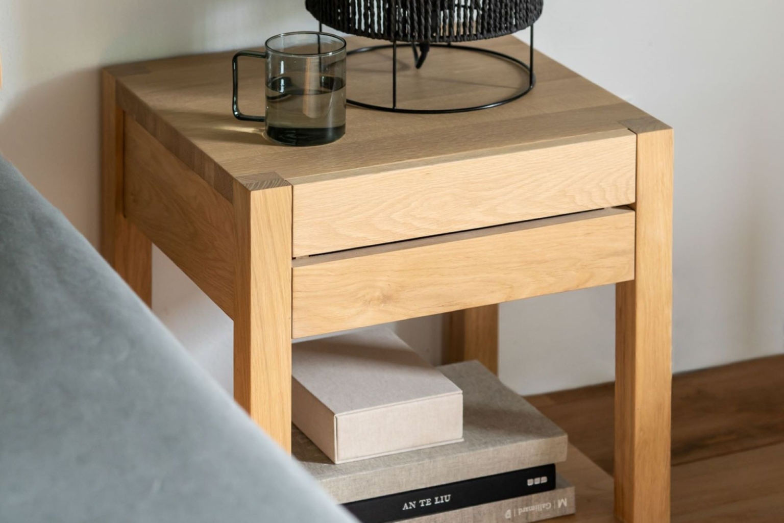 Ethnicraft Azur Oak Bedside Table Bedside Tables Cuchi