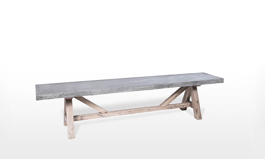 Manor concrete bench angle preview