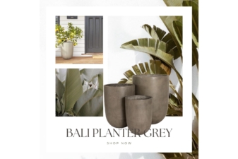 Alternative view of Bali Planter - Grey Large