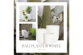 Alternative view of Bali Planter - Ivory Large