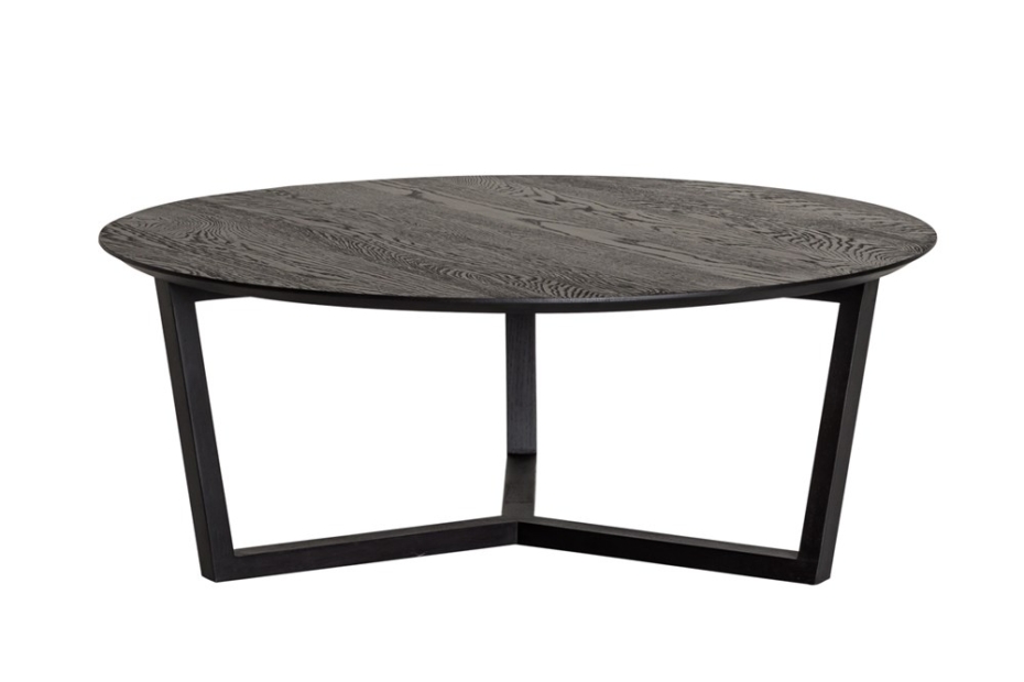 Ethnicraft Oak Tripod Coffee Table - Black