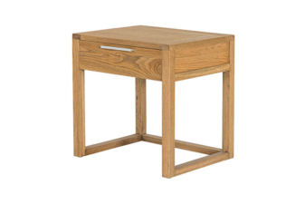 Alternative view of Eaton bedside table - oak