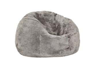 NZ Shorn Sheepskin Bean Bag - Smoke Grey
