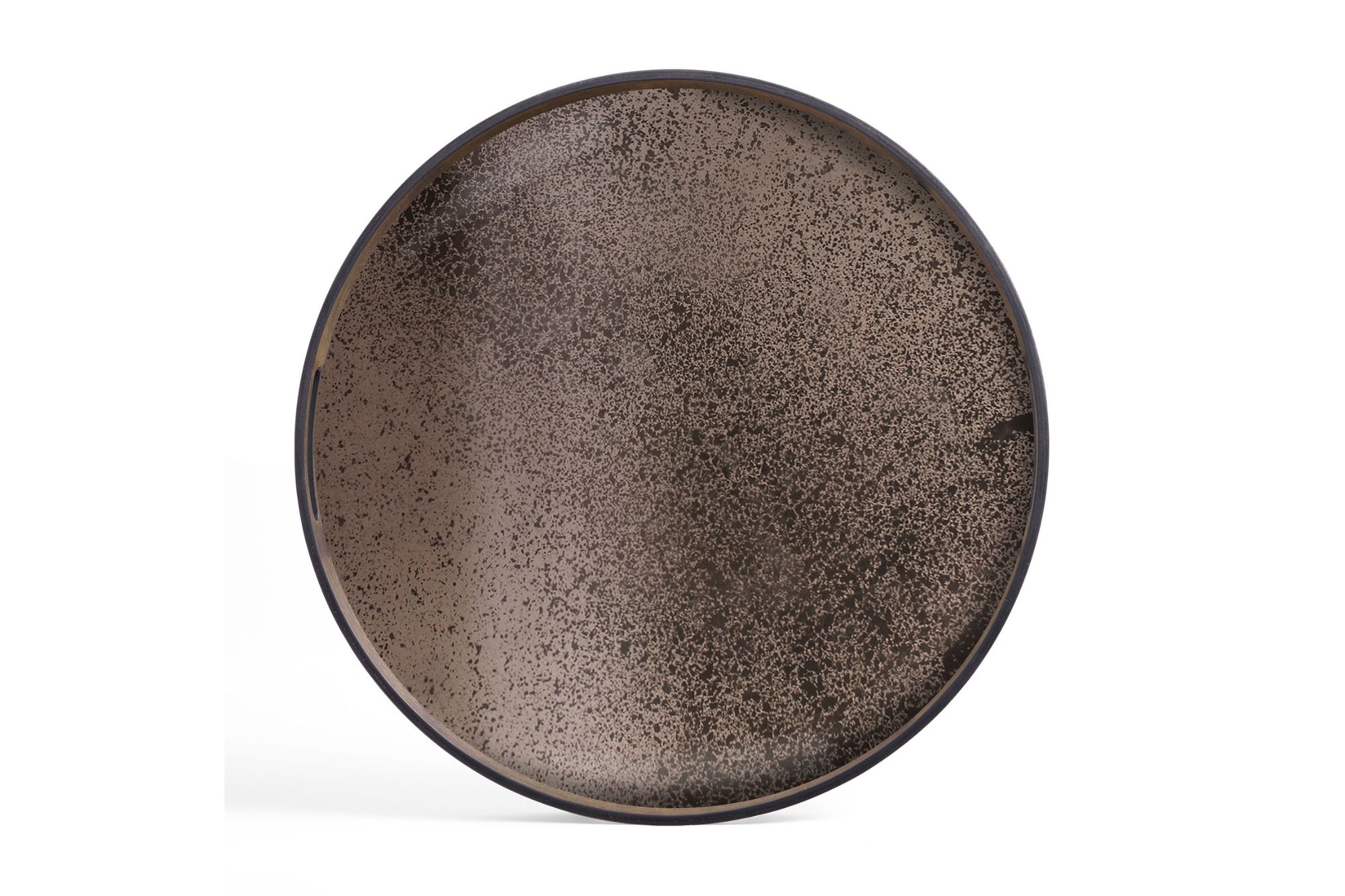 Ethnicraft Heavy Aged Bronze Mirror Tray Small