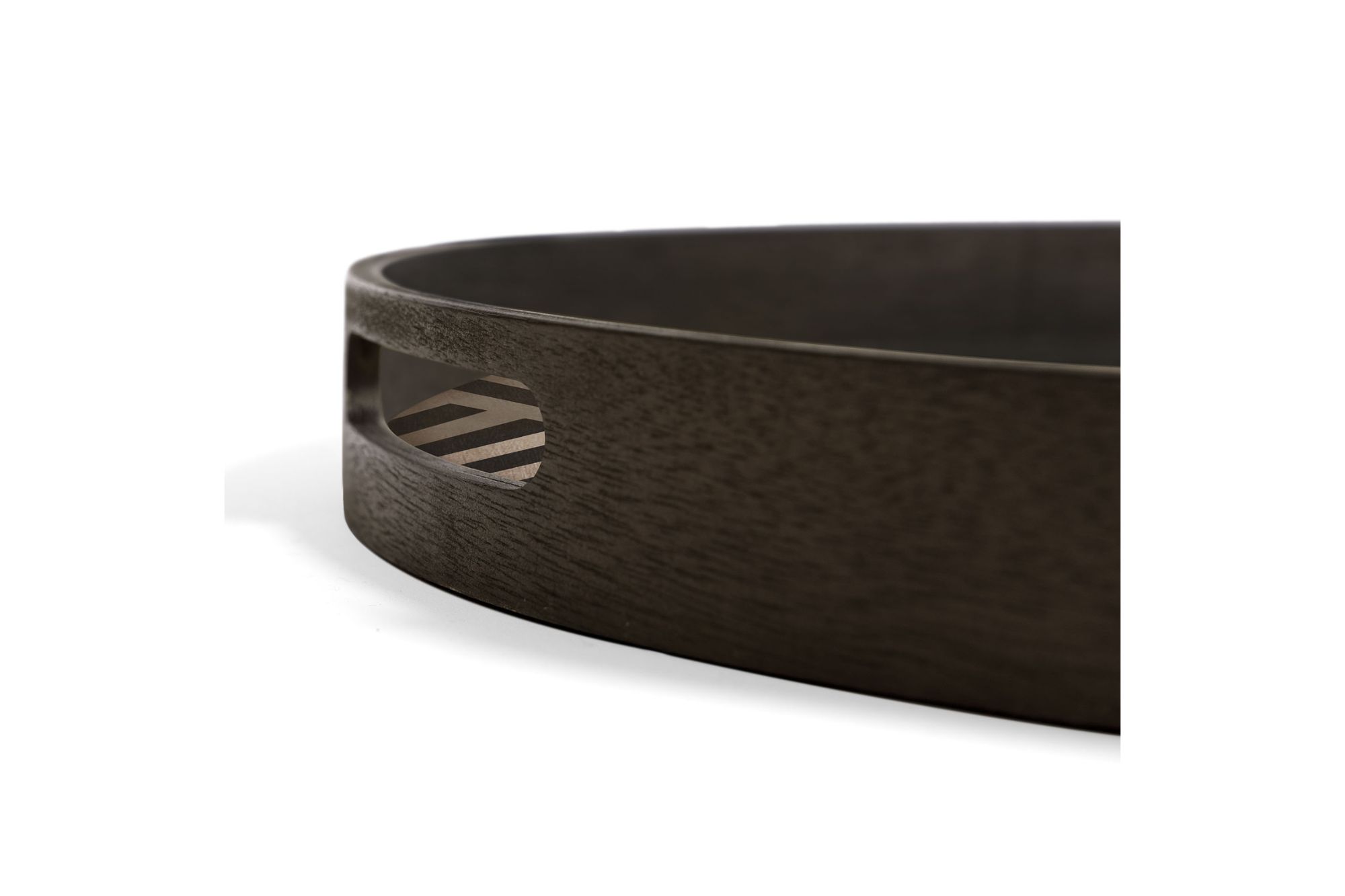 Ethnicraft Graphite Chevron Wooden Tray Small - Image 4