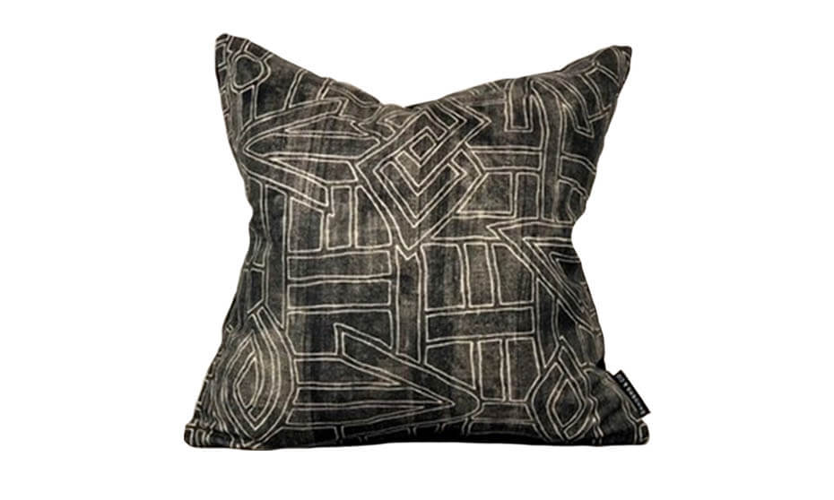 Isaka Black Cushion product image.