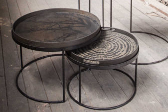 Alternative view of Ethnicraft Black Tree Driftwood Tray Large