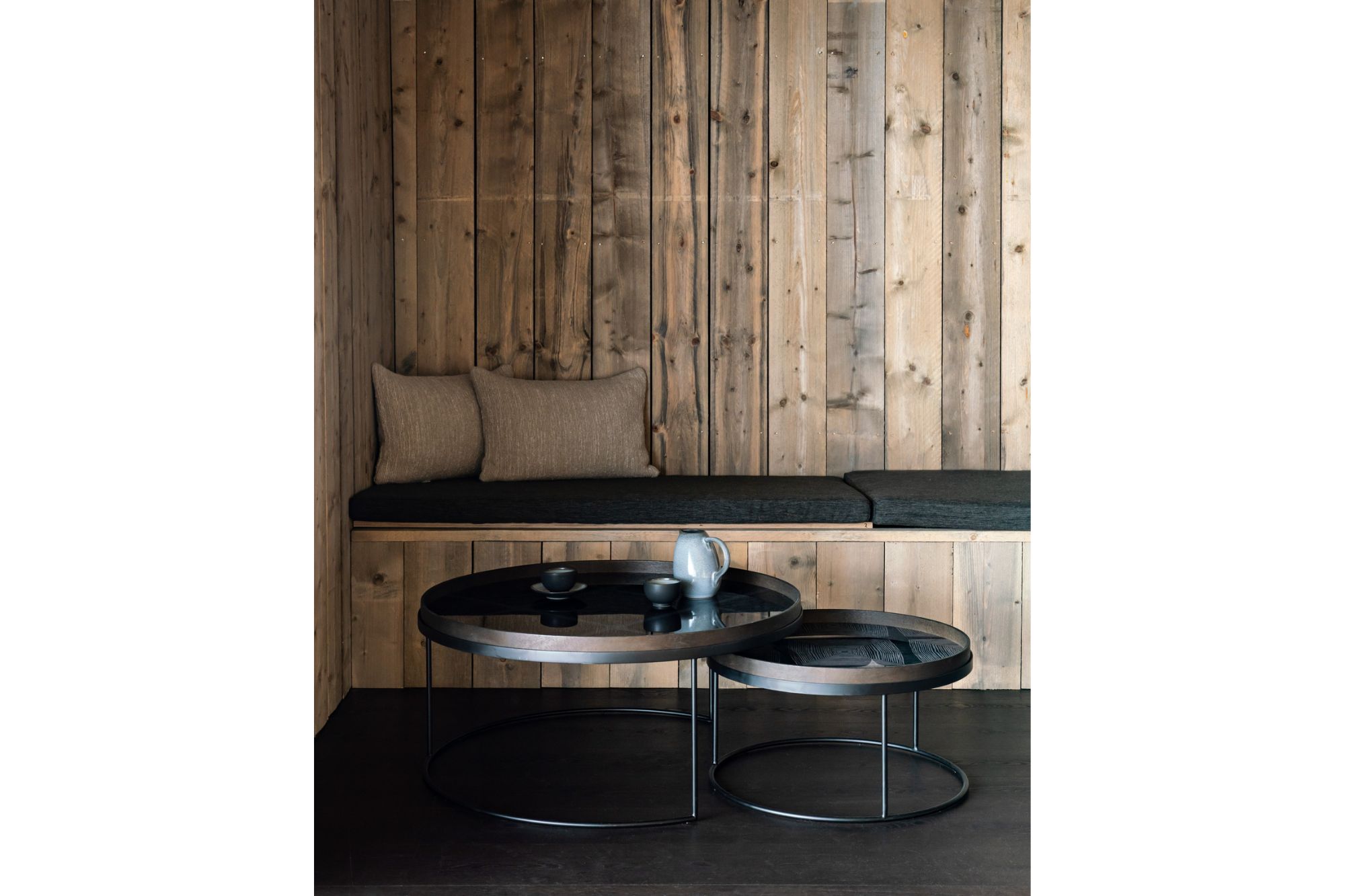 Ethnicraft Slate Linear Squares Glass Tray XL - Image 6