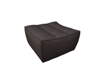 Alternative view of Ethnicraft Hugo Sofa Foot Stool - Dark Grey
