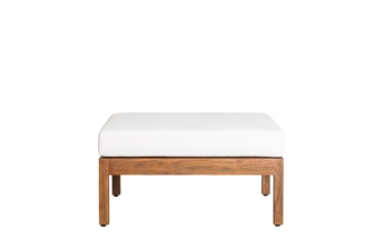Arizona Teak Sofa Stool - White