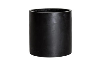 Large Cylinder Planter in Black