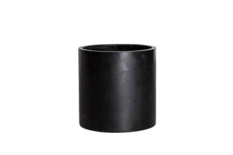 Medium Cylinder Planter in Black