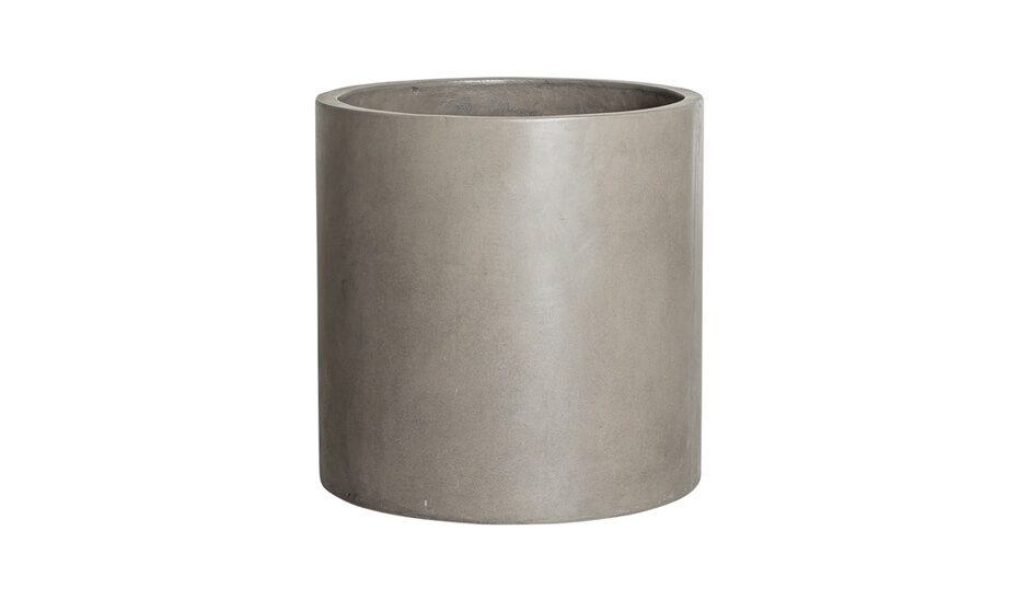 Large Cylinder Planter in Grey