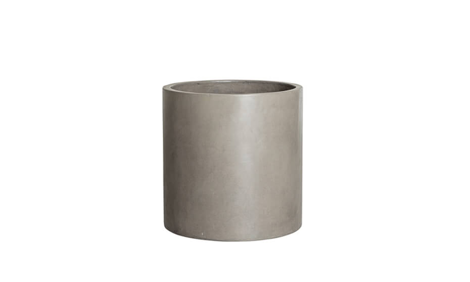 Medium Cylinder Planter in Grey