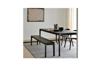 Alternative view of Ethnicraft Bok Bench Black 126cm