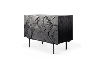 Alternative view of Ethnicraft Graphic teak chest of drawers