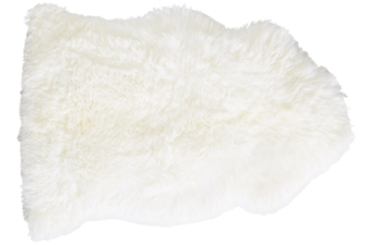 NZ Long Wool Single Sheepskin - Ivory