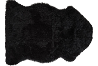 NZ Shorn Single Sheepskin - Black