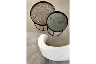 Alternative view of Ethnicraft Marrakesh Driftwood Tray Black Large