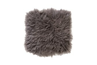 NZ Long Wool Sheepskin Seat Pad - Smoke Grey