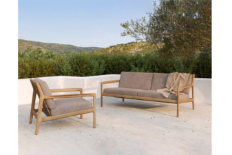 Alternative view of Ethnicraft Jack Outdoor Armchair - Mocha