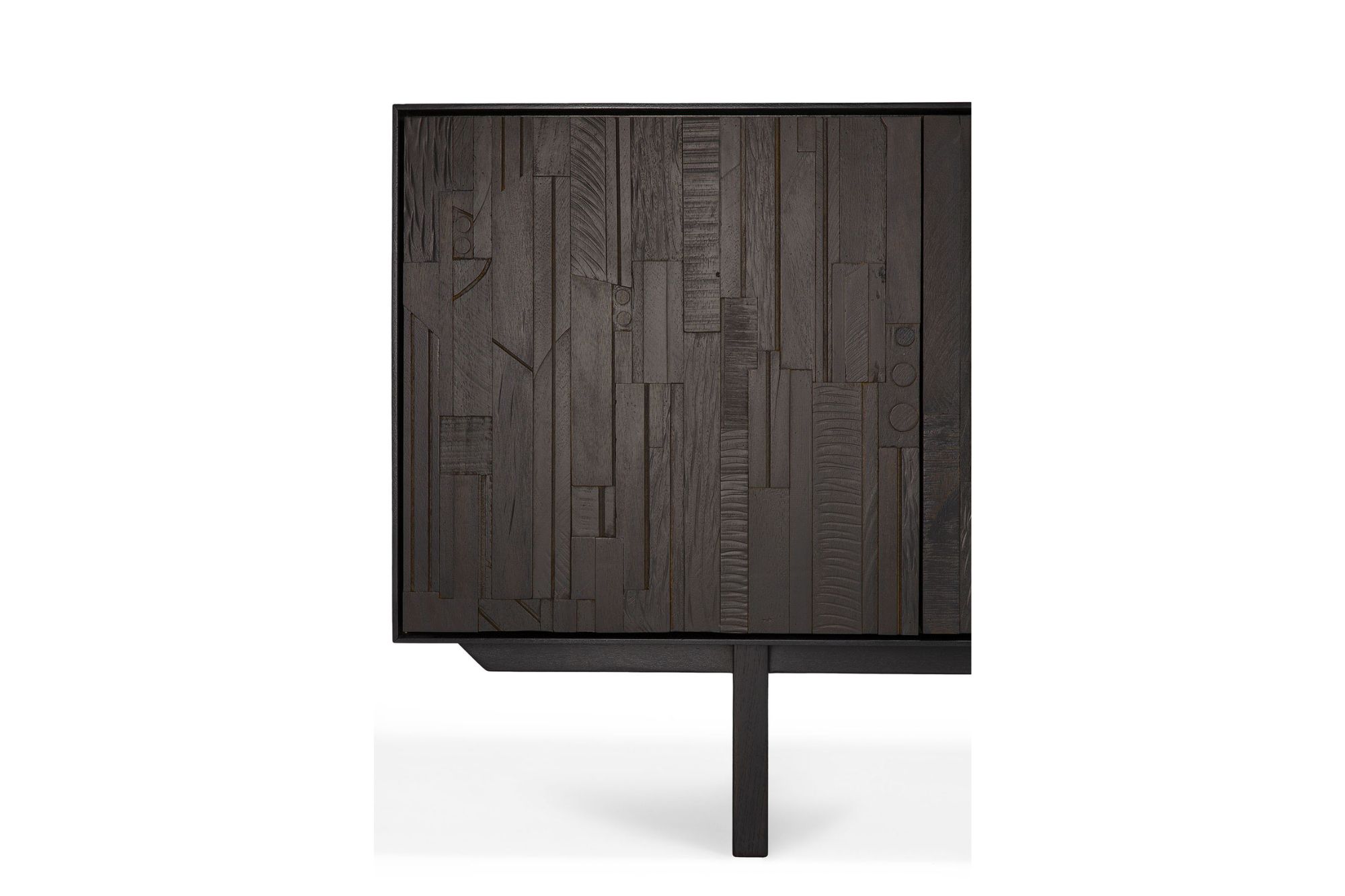 Ethnicraft Mosaic Teak Sideboard 227 - 4 Door - Image 5