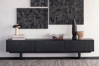 Alternative view of Ethnicraft Teak Mosaic TV cupboard 242cm