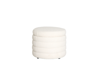 Alternative view of Frankie Round Ottoman - Boucle