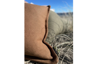 Alternative view of Pueblo Cushion - Tobacco