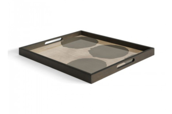 Alternative view of Ethnicraft Silver Dots Glass Tray