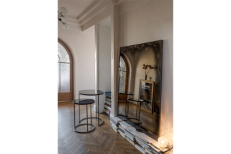 Alternative view of Ethnicraft Charcoal Nesting Side Table Set