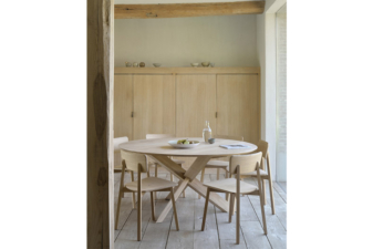 Alternative view of Ethnicraft Circle Oak Dining Table 163cm