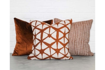 Alternative view of Mikko Cushion - Ochre