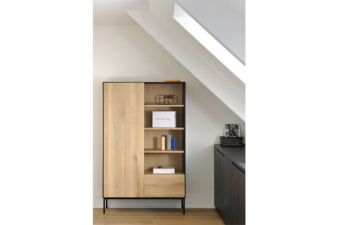 Alternative view of Ethnicraft Blackbird oak storage cupboard