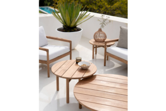 Alternative view of Ethnicraft Quatro Teak Outdoor Coffee Table 68