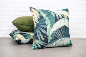 Alternative view of Tropicalia Outdoor Cushion - Midnight