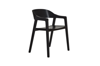 Alternative view of Solo Dining Armchair - black