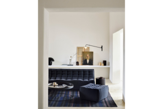 Alternative view of Ethnicraft Hugo Sofa Foot Stool - Graphite