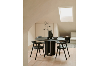 Alternative view of Ethnicraft Roller Max Dining Table 150 Round