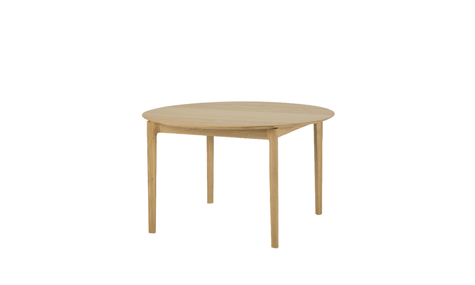 Ethnicraft Bok Round extendable dining table Natural Dining