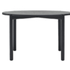 Black round dining table