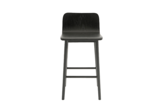 Black wood barstool