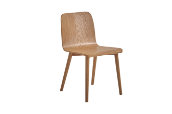 Natural wood dining chair