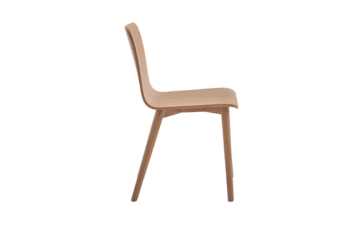 Natural wood dining chair